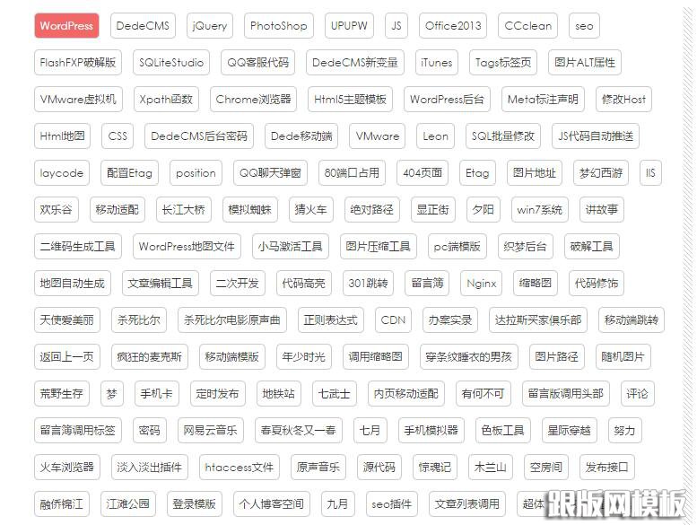 dedecms 文章内容标签