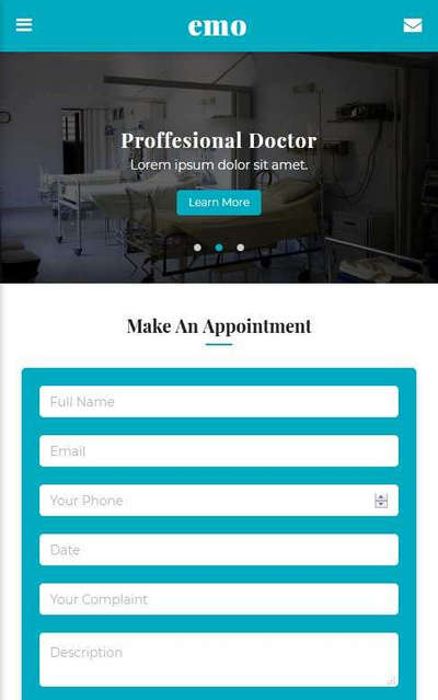 医疗健康服务app手机网页模板