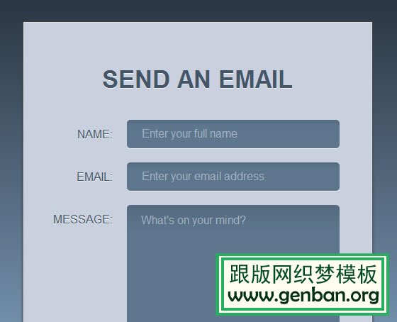 Create a Stylish Contact Form with HTML5 and CSS3