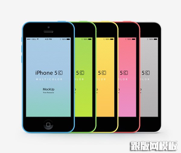 iPhone 5C社会民主党矢量样机