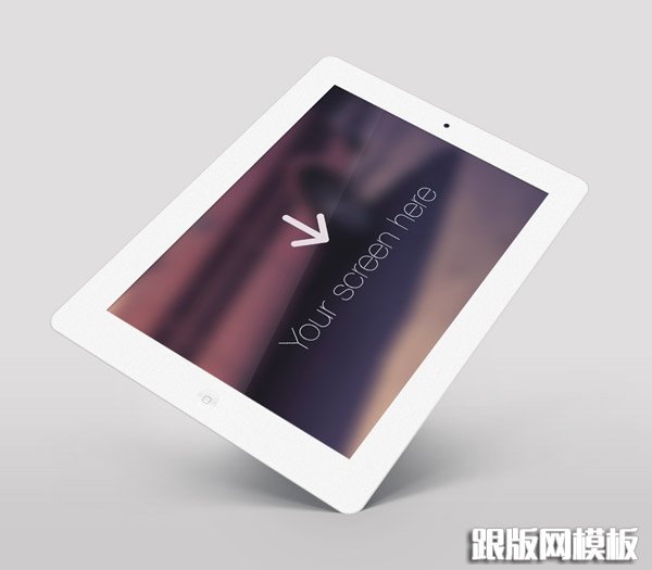 免费iPad的白角PSD 