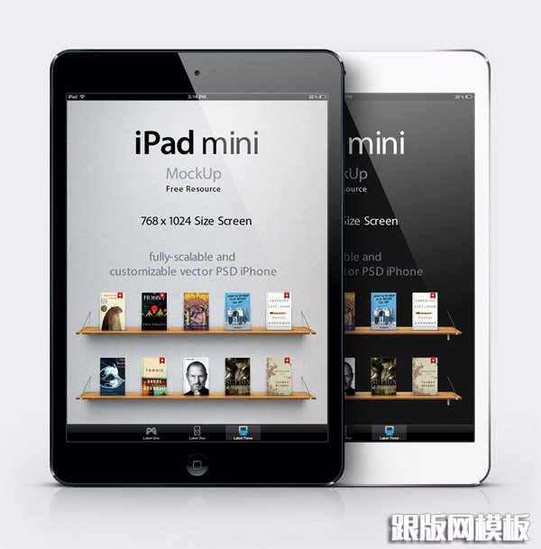 iPad的迷你私营部门司矢量样机