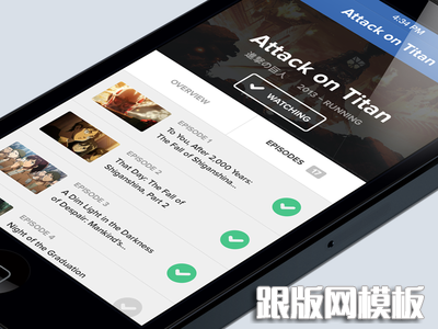 tvbento app iphone tv show episodes list ui