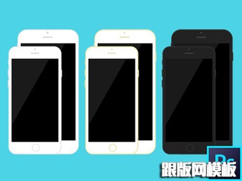 Free iPhone 6 and iPhone 6 Plus Mockup Templates (PSD, AI & Sketch) - Free Download - 11