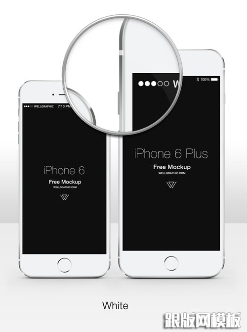 Free iPhone 6 and iPhone 6 Plus Mockup Templates (PSD, AI & Sketch) - Free Download - 30