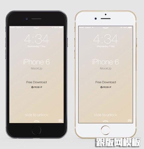 Free iPhone 6 and iPhone 6 Plus Mockup Templates (PSD, AI & Sketch) - Free Download - 38