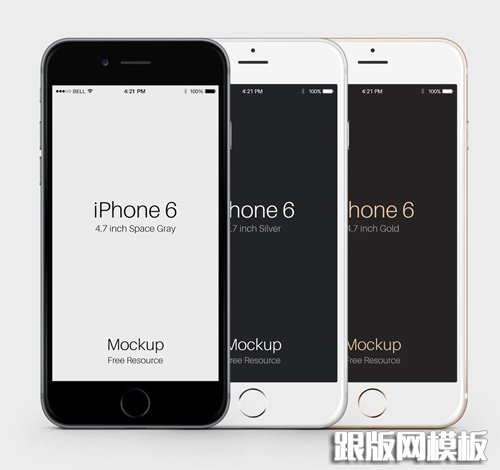 Free iPhone 6 and iPhone 6 Plus Mockup Templates (PSD, AI & Sketch) - Free Download - 50