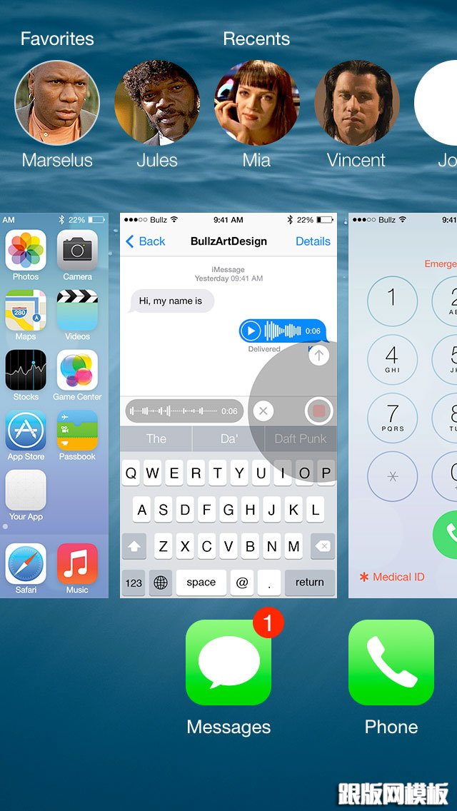 Free UI Kits: iOS8-GUI