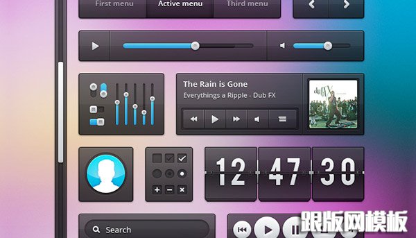 Transparent Free Photoshop Ui Kit