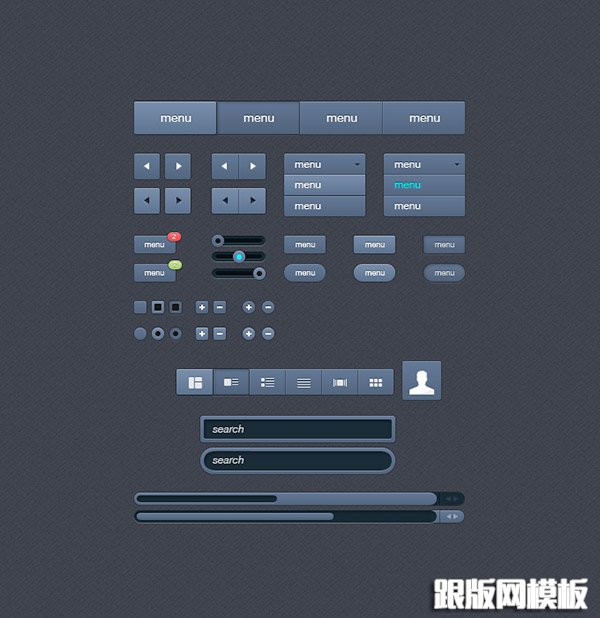 UI Free Photoshop UI Kit